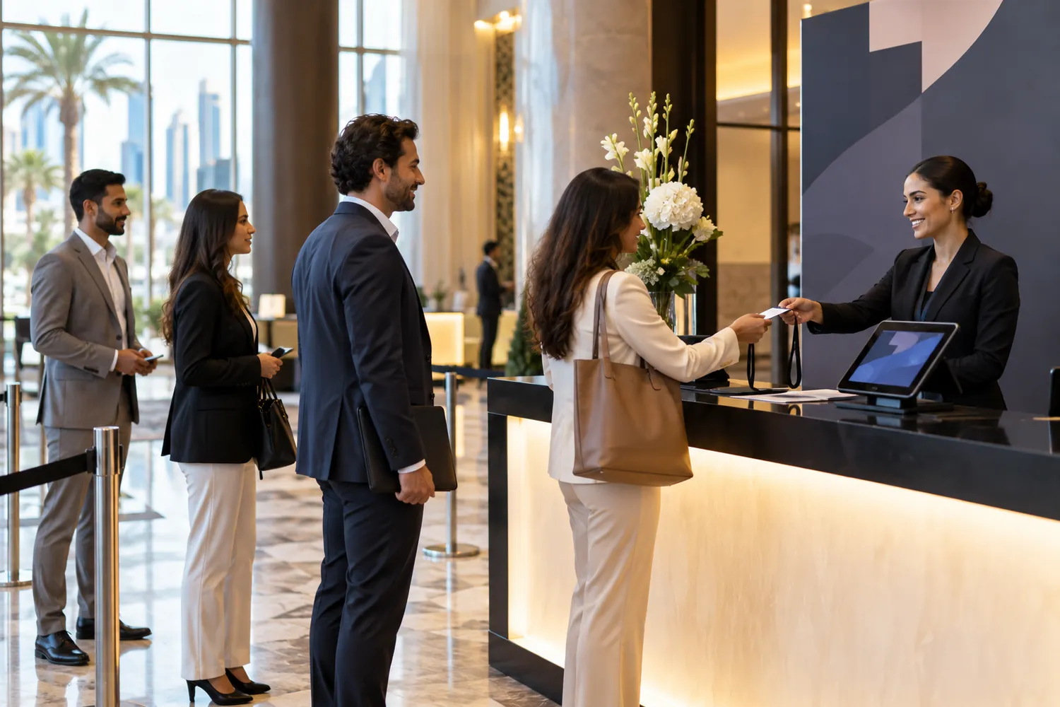 Check-in vor Ort ohne Warteschlange