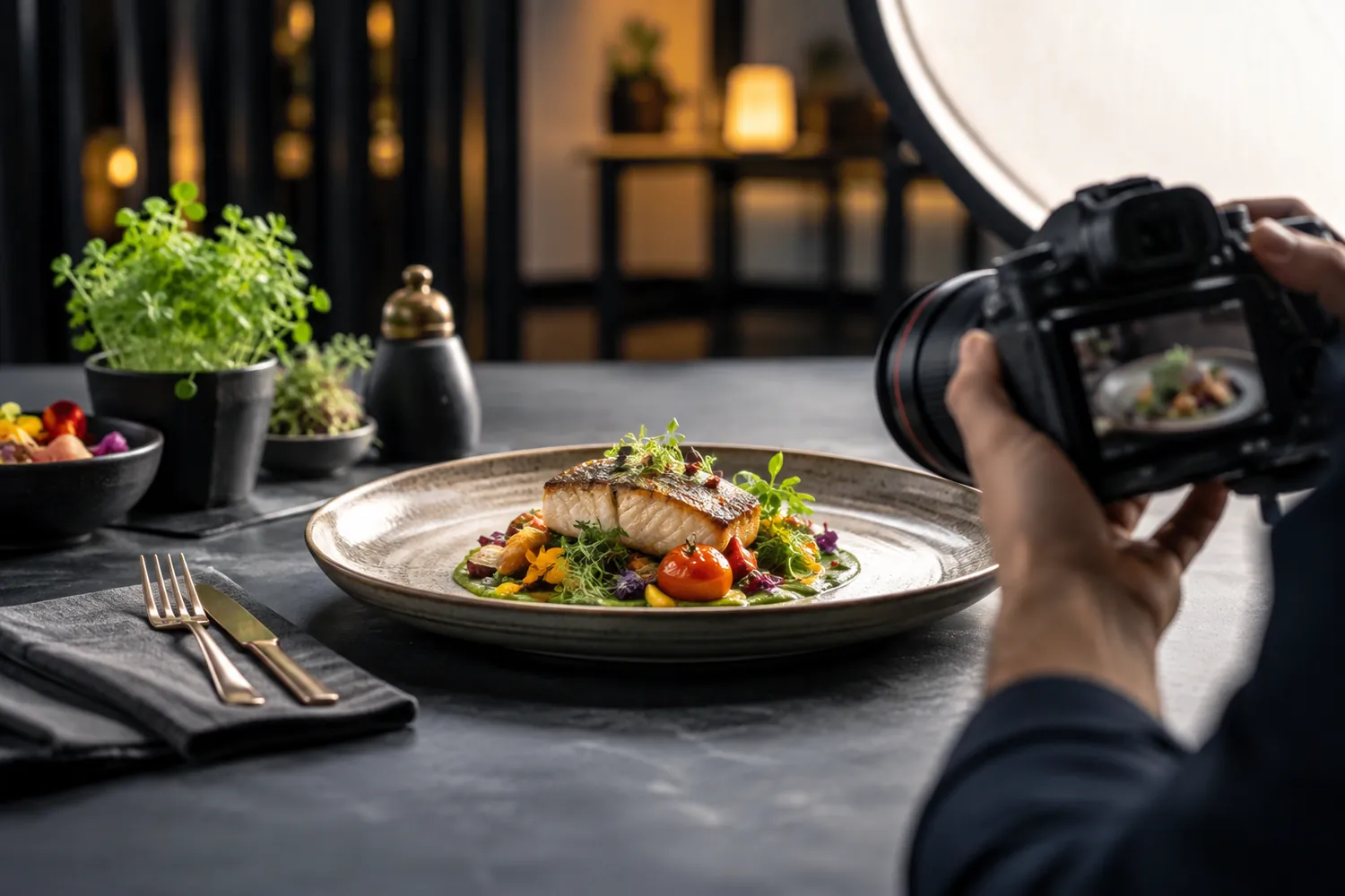 Food-Fotografie für Menüs, die halten müssen